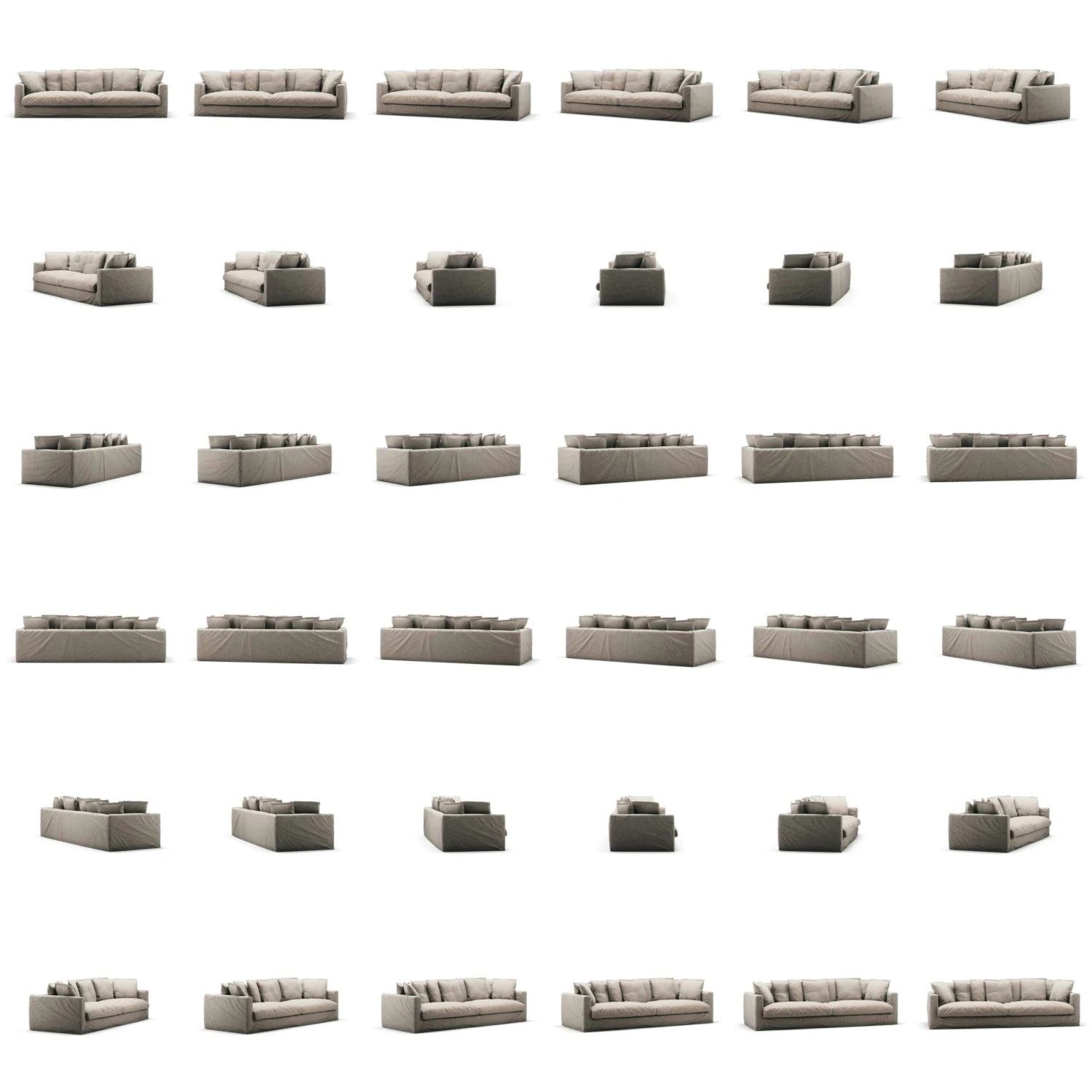 Le Grand Air XL Sofa 4-Sitzer Leinen, Future Grey 5 Le Grand Air XL Sofa 4-Sitzer Leinen, Future Grey – Bild 5