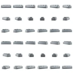 Le Grand Air XL Sofa 4-Sitzer Leinen, Nordic Sky -Gubi || Hay || &Tradition Verkäufe decotique le grand air xl sofa 4 sitzer leinen 37