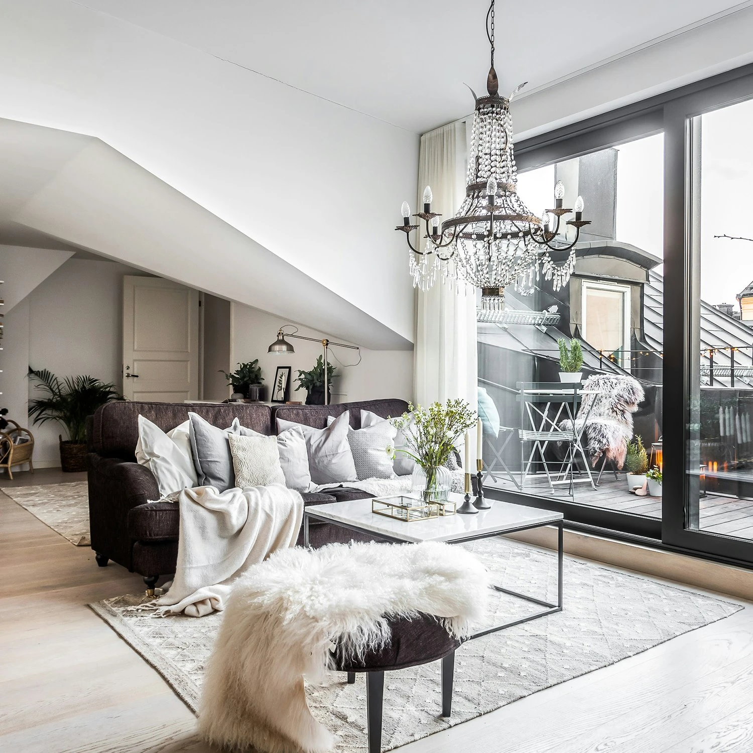 Marvelous Air 80x80, Carrara/Weiß 4 Marvelous Air 80x80, Carrara/Weiß – Bild 4