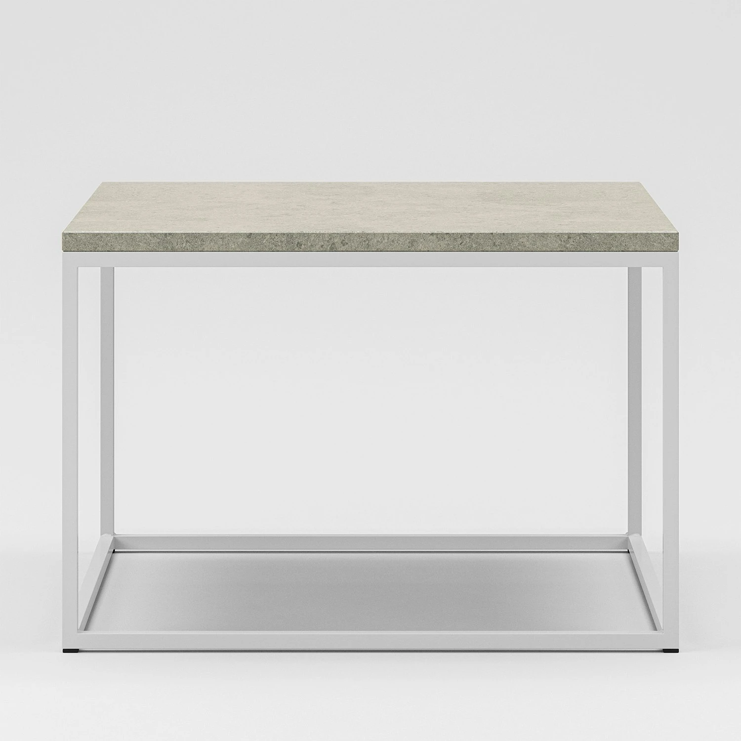 Marvelous Air Kaffeetisch 60x60 Cm, Jura-Kalkstein / Weiß 2 Marvelous Air Kaffeetisch 60x60 Cm, Jura-Kalkstein / Weiß – Bild 2