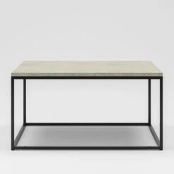 Marvelous Air Kaffeetisch 80x80 Cm, Jura-Kalkstein / Schwarz -Gubi || Hay || &Tradition Verkäufe decotique marvelous air coffee table 80x80cm jurasten black 1