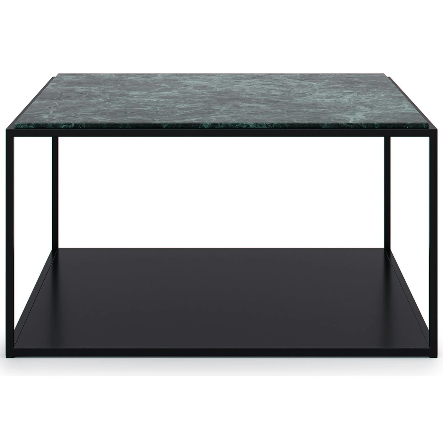 Marvelous Couchtisch 83x83 Cm, Schwarz/Grüner Marmor 1 Marvelous Couchtisch 83x83 Cm, Schwarz/Grüner Marmor