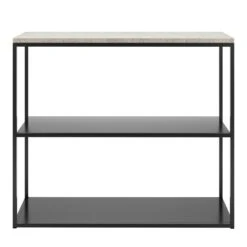 Marvelous Sideboard 90x75 Cm, Jura-Kalkstein / Schwarz