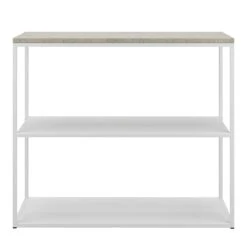 Marvelous Sideboard 90x75 Cm, Jura-Kalkstein / Weiß