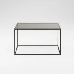 Observe Kaffeetisch 70x70 Cm, In Rauchfarbenem Glas -Gubi || Hay || &Tradition Verkäufe decotique observe coffee table 70x70 cm 11