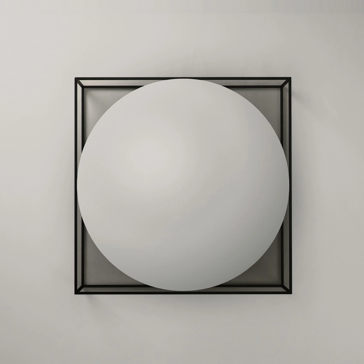 Observe Kaffeetisch 89x89 Cm, In Rauchfarbenem Glas / Eingefügt Spiegel 4 Observe Kaffeetisch 89x89 Cm, In Rauchfarbenem Glas / Eingefügt Spiegel – Bild 4