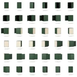 Vogue Nachttisch, Grün / Weiß -Gubi || Hay || &Tradition Verkäufe decotique vogue nachttisch 110