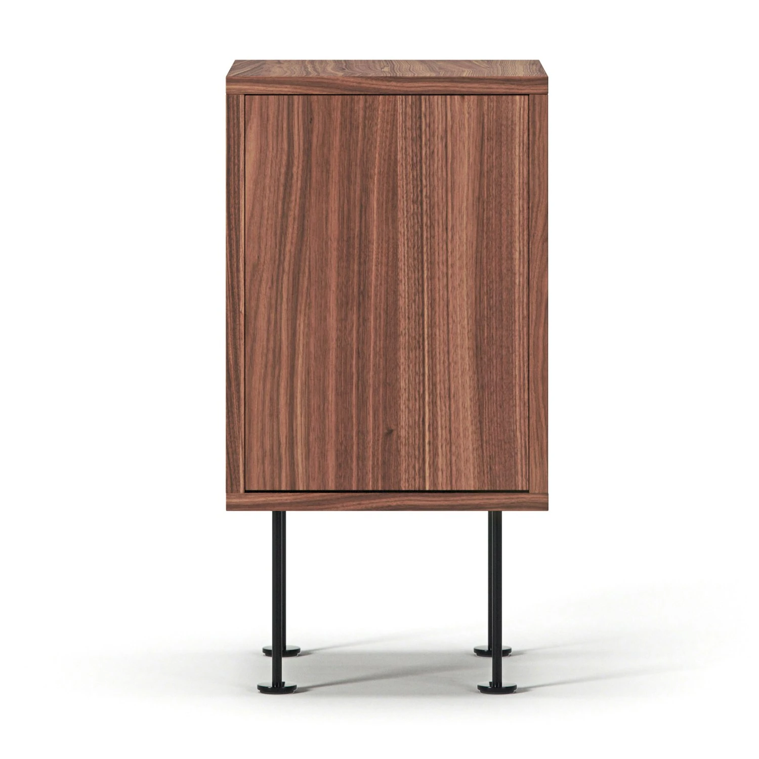 Vogue Nachttisch, Walnussfarben / Schwarz 1 Vogue Nachttisch, Walnussfarben / Schwarz