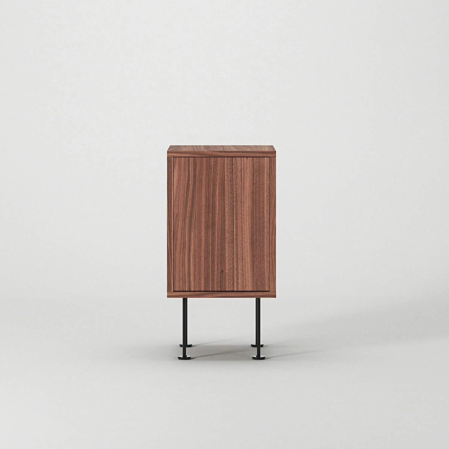 Vogue Nachttisch, Walnussfarben / Schwarz 2 Vogue Nachttisch, Walnussfarben / Schwarz – Bild 2