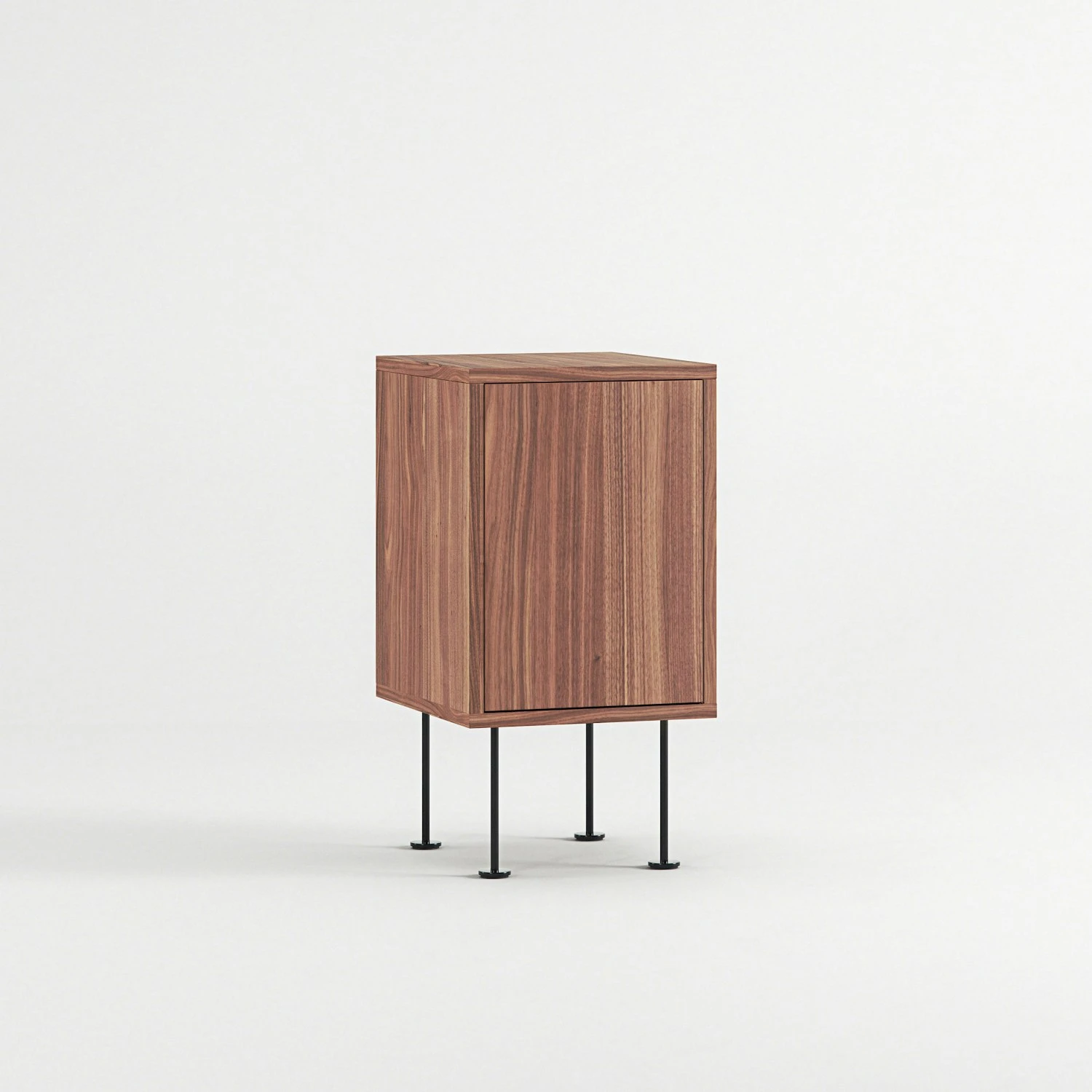 Vogue Nachttisch, Walnussfarben / Schwarz 3 Vogue Nachttisch, Walnussfarben / Schwarz – Bild 3