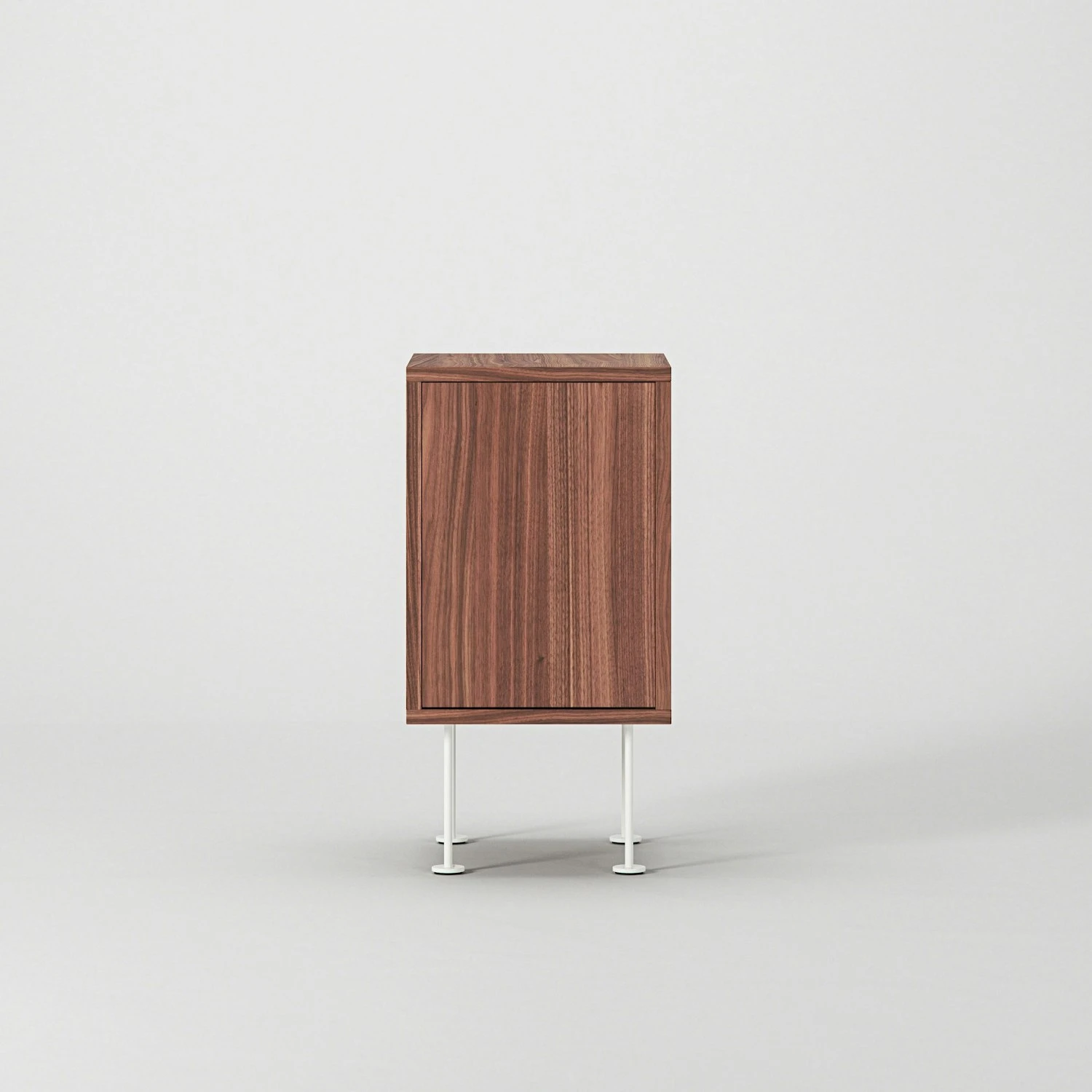 Vogue Nachttisch, Walnussfarben / Weiß 2 Vogue Nachttisch, Walnussfarben / Weiß – Bild 2