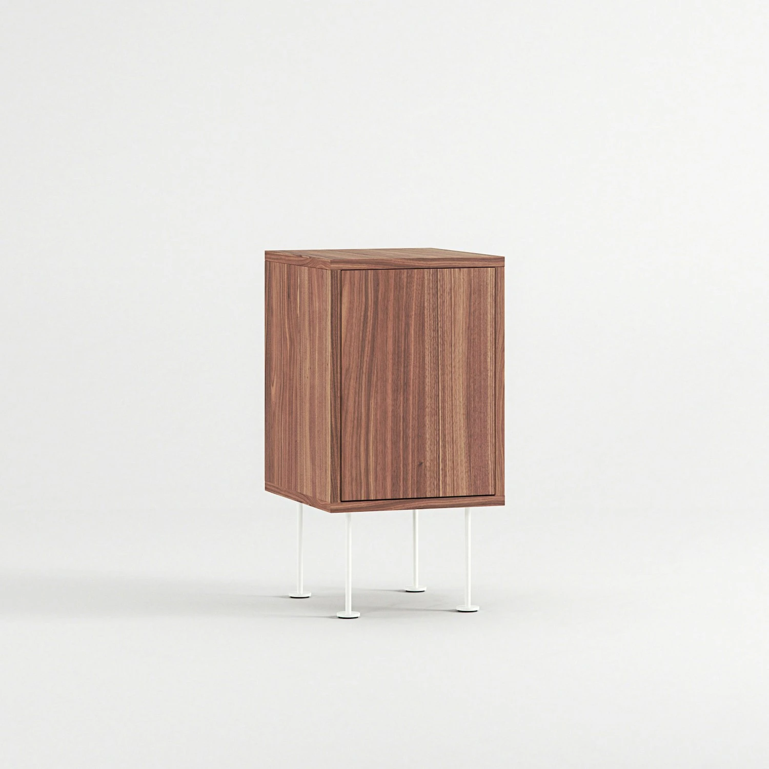 Vogue Nachttisch, Walnussfarben / Weiß 3 Vogue Nachttisch, Walnussfarben / Weiß – Bild 3