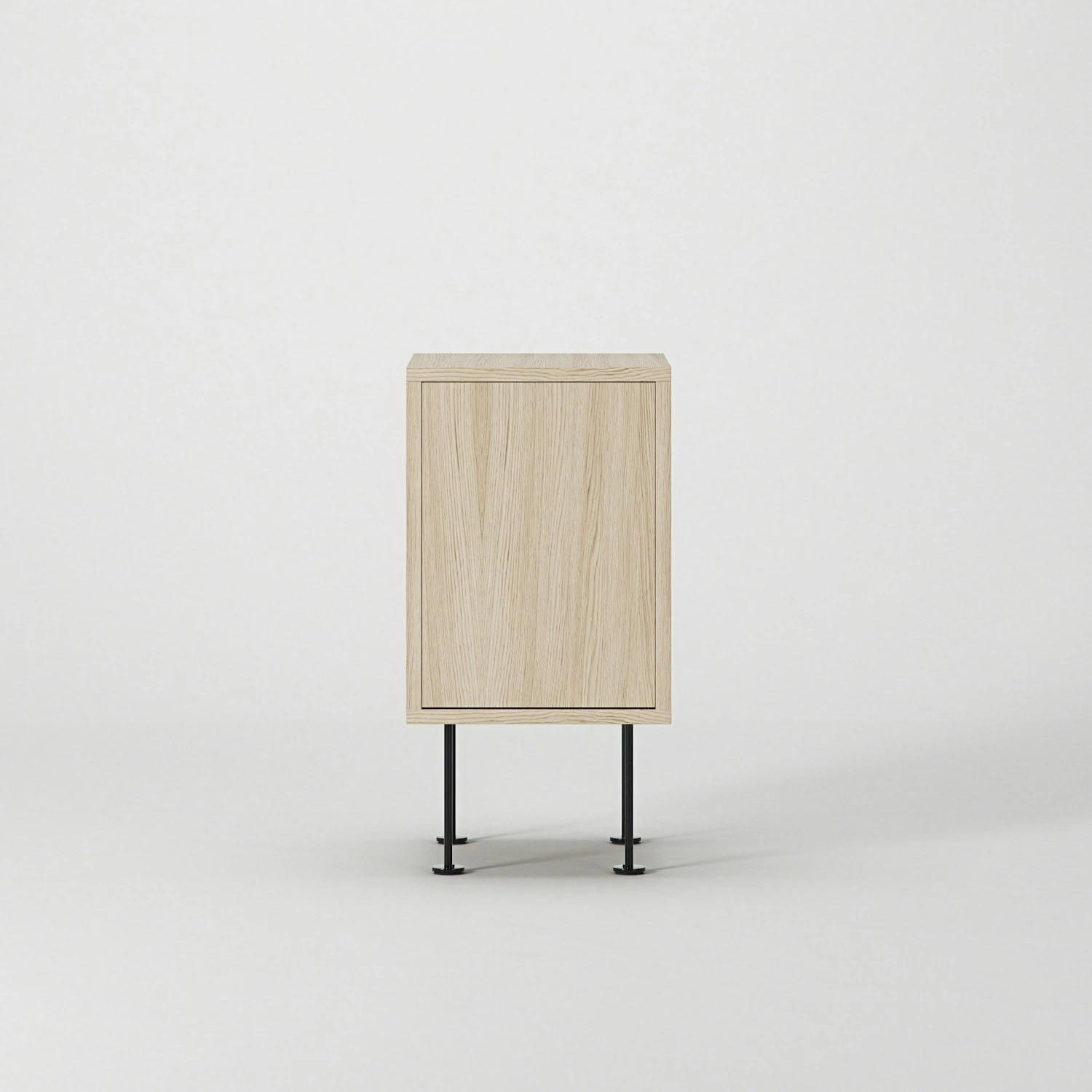 Vogue Nachttisch, White Pigmented Oak / Schwarz 2 Vogue Nachttisch, White Pigmented Oak / Schwarz – Bild 2