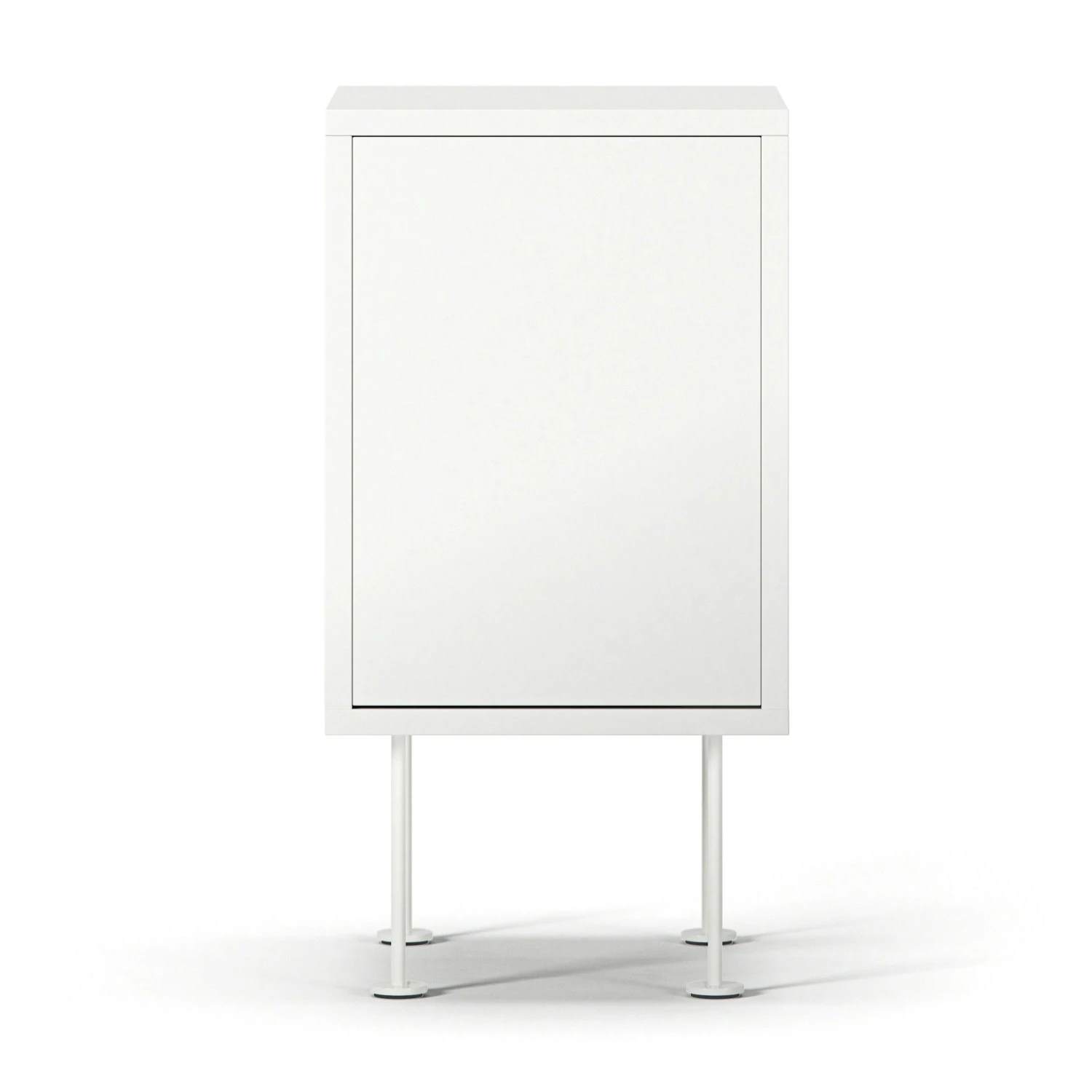 Vogue Nachttisch, Weiß / Weiß 1 Vogue Nachttisch, Weiß / Weiß