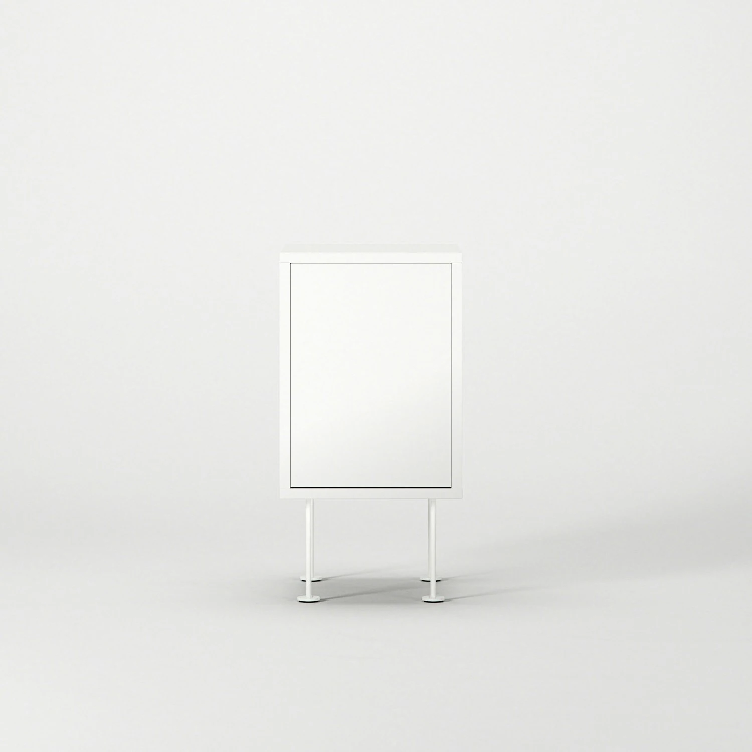 Vogue Nachttisch, Weiß / Weiß 2 Vogue Nachttisch, Weiß / Weiß – Bild 2