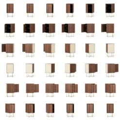 Vogue Nachttisch, Walnussfarben / Messing -Gubi || Hay || &Tradition Verkäufe decotique vogue nachttisch 166