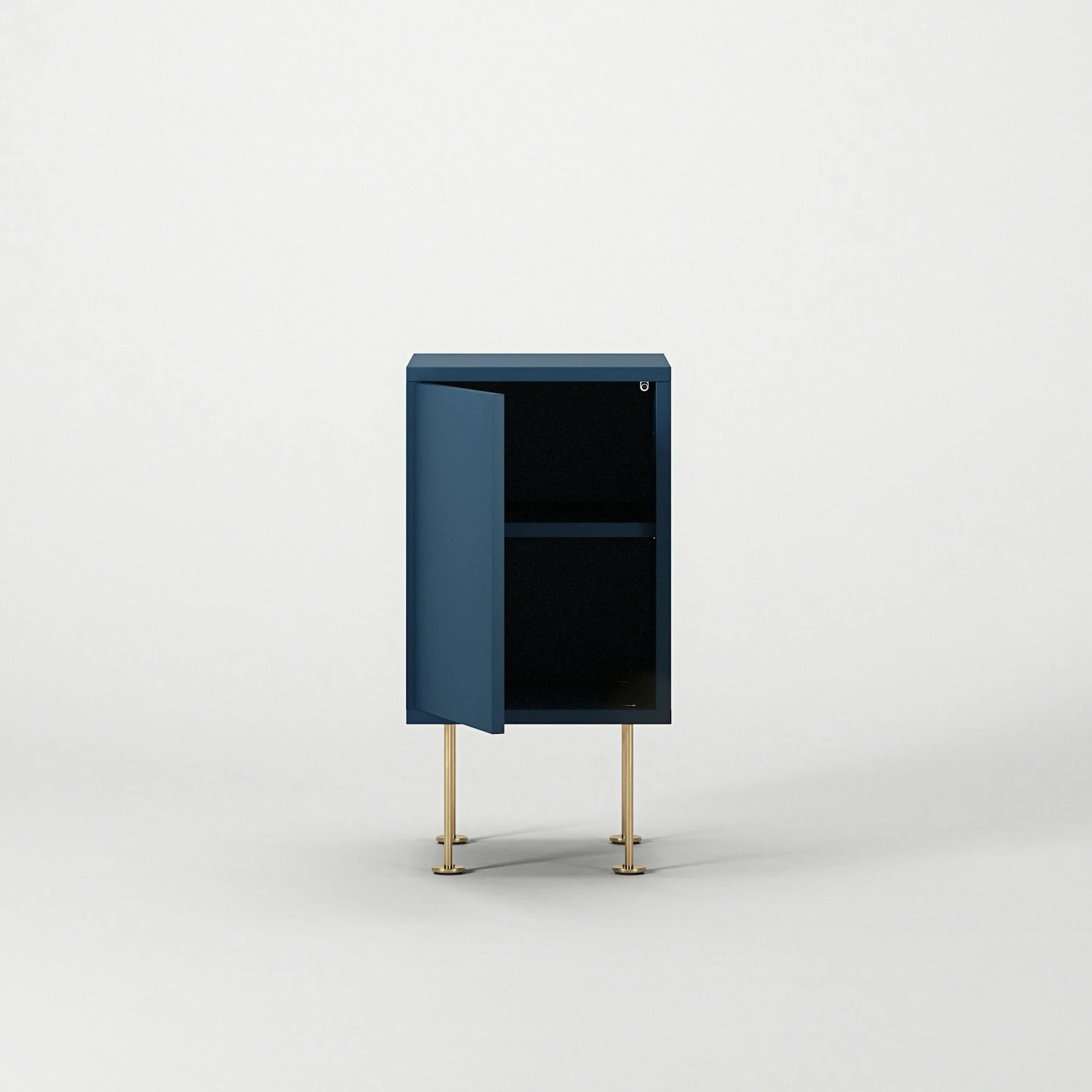 Vogue Nachttisch, Blau / Messing 4 Vogue Nachttisch, Blau / Messing – Bild 4