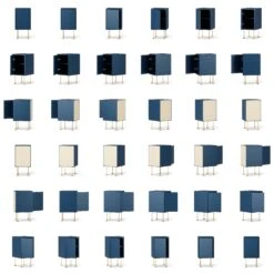 Vogue Nachttisch, Blau / Messing 11 Vogue Nachttisch, Blau / Messing -Gubi || Hay || &Tradition Verkäufe decotique vogue nachttisch 46