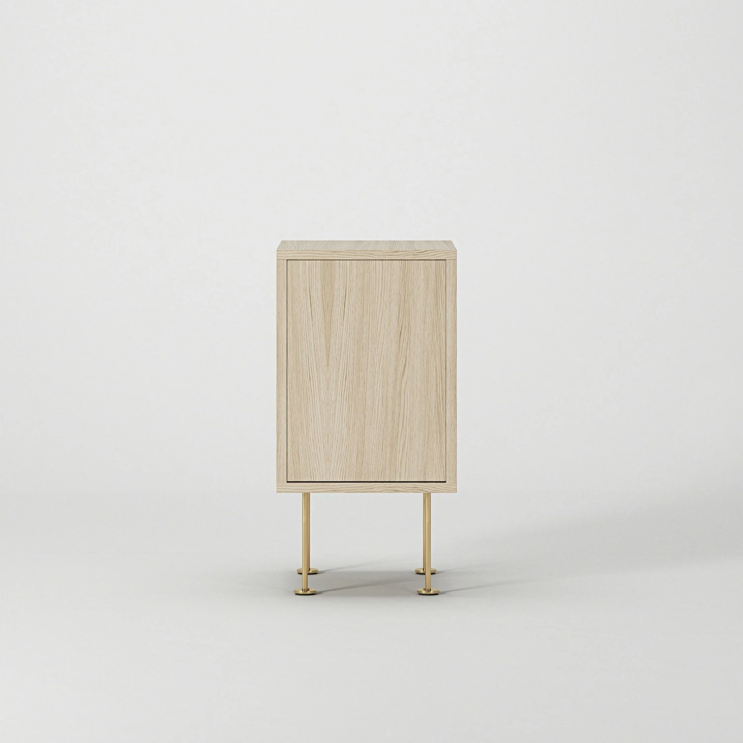 Vogue Nachttisch, White Pigmented Oak / Messing 2 Vogue Nachttisch, White Pigmented Oak / Messing – Bild 2