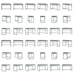 Bank Schwarz / Samt Petrol -Gubi || Hay || &Tradition Verkäufe department bank schwarz 6