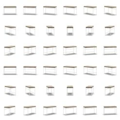 Bank, Weiß / Taupe Samt -Gubi || Hay || &Tradition Verkäufe department bank wei 105