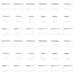 Bank Weiß / Samt Mellow 7 Bank Weiß / Samt Mellow -Gubi || Hay || &Tradition Verkäufe department bank wei 15