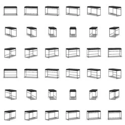 Bank, Schwarz / Schwarz Samt -Gubi || Hay || &Tradition Verkäufe department bank wei 46