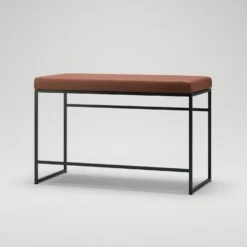 Bank, Schwarz / Braun Leder -Gubi || Hay || &Tradition Verkäufe department bank wei 55