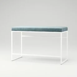 Bank Weiß / Samt Petrol -Gubi || Hay || &Tradition Verkäufe department bank wei 6