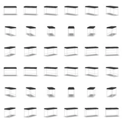 Bank, Weiß / Schwarz Samt -Gubi || Hay || &Tradition Verkäufe department bank wei 63