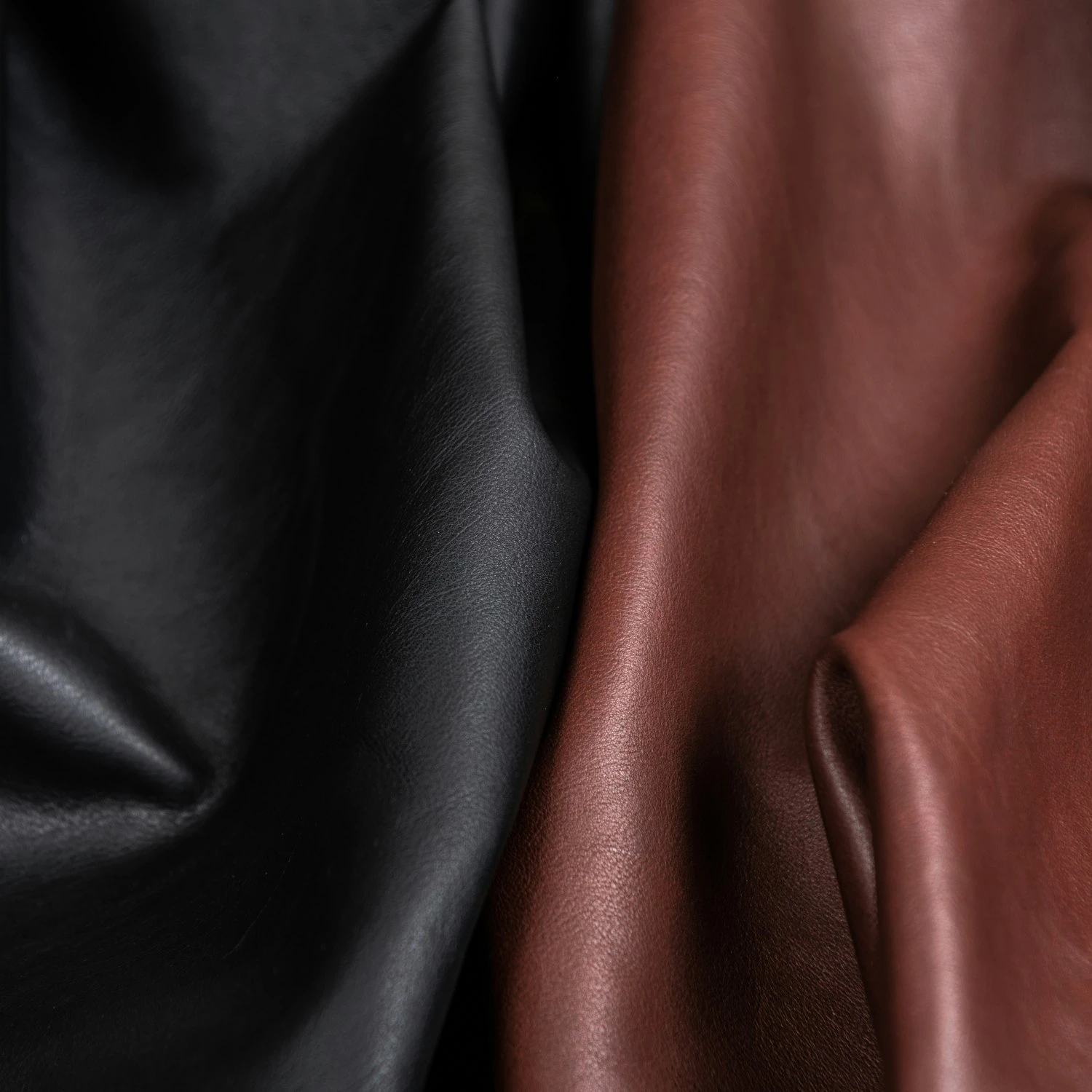 Bank, Weiß / Braun Leder 5 Bank, Weiß / Braun Leder – Bild 5