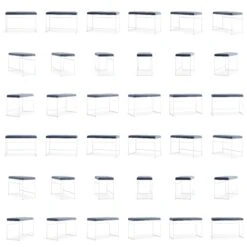 Bank Weiß / Samt Imperial Blue -Gubi || Hay || &Tradition Verkäufe department bank wei 9