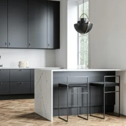 Barhocker Mit Rückenlehne 80 Cm, Schwarz / Schwarz Samt -Gubi || Hay || &Tradition Verkäufe department barhocker niedrig hoch ruckenlehne 71