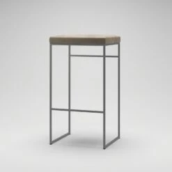 Barhocker Ohne Rückenlehne 77 Cm, Grau / Taupe Samt -Gubi || Hay || &Tradition Verkäufe department barhocker ohne ruckenlehne schwarz 201