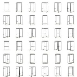 Barhocker Outdoor Ohne Rückenlehne 76 Cm, Flanelle -Gubi || Hay || &Tradition Verkäufe department barhocker outdoor ohne ruckenlehne sunbrella 32