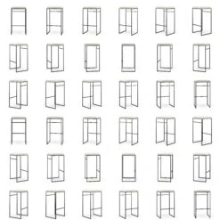 Barhocker Outdoor Ohne Rückenlehne 76 Cm, Silver Grey -Gubi || Hay || &Tradition Verkäufe department barhocker outdoor ohne ruckenlehne sunbrella 47