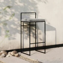 Barhocker Mit Rückenlehne Outdoor 90 Cm, Flanelle -Gubi || Hay || &Tradition Verkäufe department barhocker outdoor sunbrella mit ruckenlehne 43