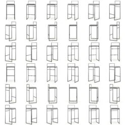 Barhocker Mit Rückenlehne Outdoor 90 Cm, Flanelle -Gubi || Hay || &Tradition Verkäufe department barhocker outdoor sunbrella mit ruckenlehne 45