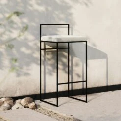 Barhocker Mit Rückenlehne Outdoor 90 Cm, Silver Grey -Gubi || Hay || &Tradition Verkäufe department barhocker outdoor sunbrella mit ruckenlehne 49