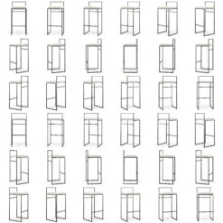 Barhocker Mit Rückenlehne Outdoor 90 Cm, Silver Grey -Gubi || Hay || &Tradition Verkäufe department barhocker outdoor sunbrella mit ruckenlehne 51