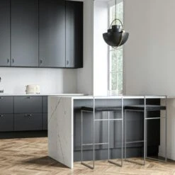 Barhocker Mit Rückenlehne 90 Cm, Grau / Schwarz Samt -Gubi || Hay || &Tradition Verkäufe department barstuhl mit hoher ruckenlehne schwarz 117