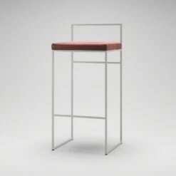 Barhocker Mit Rückenlehne 90 Cm, Weiß / Rost Samt -Gubi || Hay || &Tradition Verkäufe department barstuhl mit hoher ruckenlehne schwarz 180