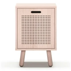 Neu eingetroffen 1 Ray Nachttisch, In Weiß Pigmentierter Esche