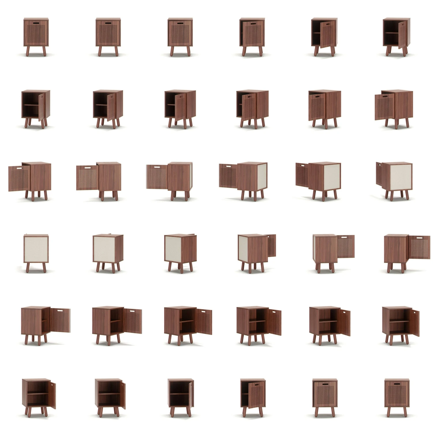 Ray Nachttisch, Walnussfarben 6 Ray Nachttisch, Walnussfarben – Bild 6