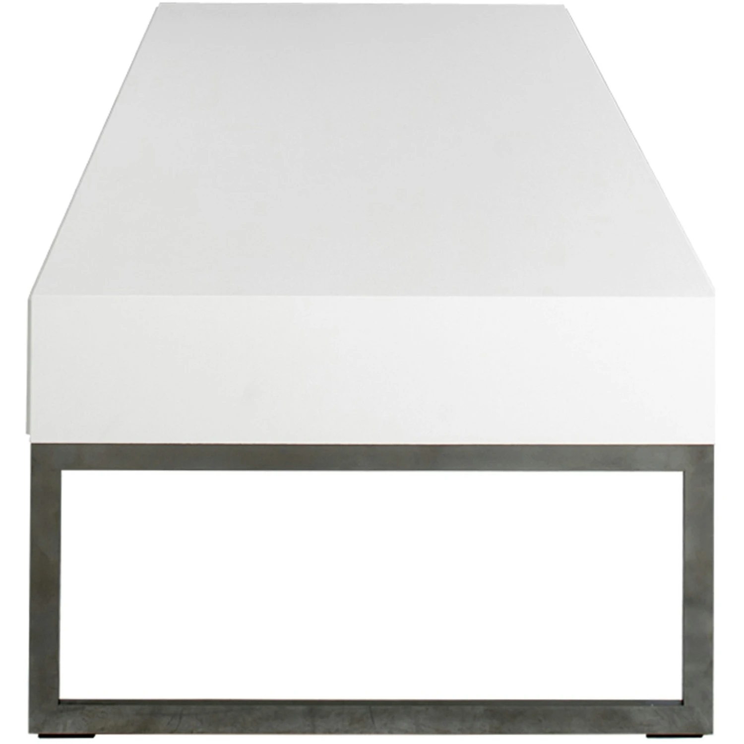 Line Rectangular Kaffeetisch, Weiß / Chrome 3 Line Rectangular Kaffeetisch, Weiß / Chrome – Bild 3