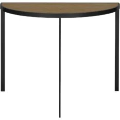 Square Konsolentisch 93xx46x70 Cm, Schwarz/Burned Walnut