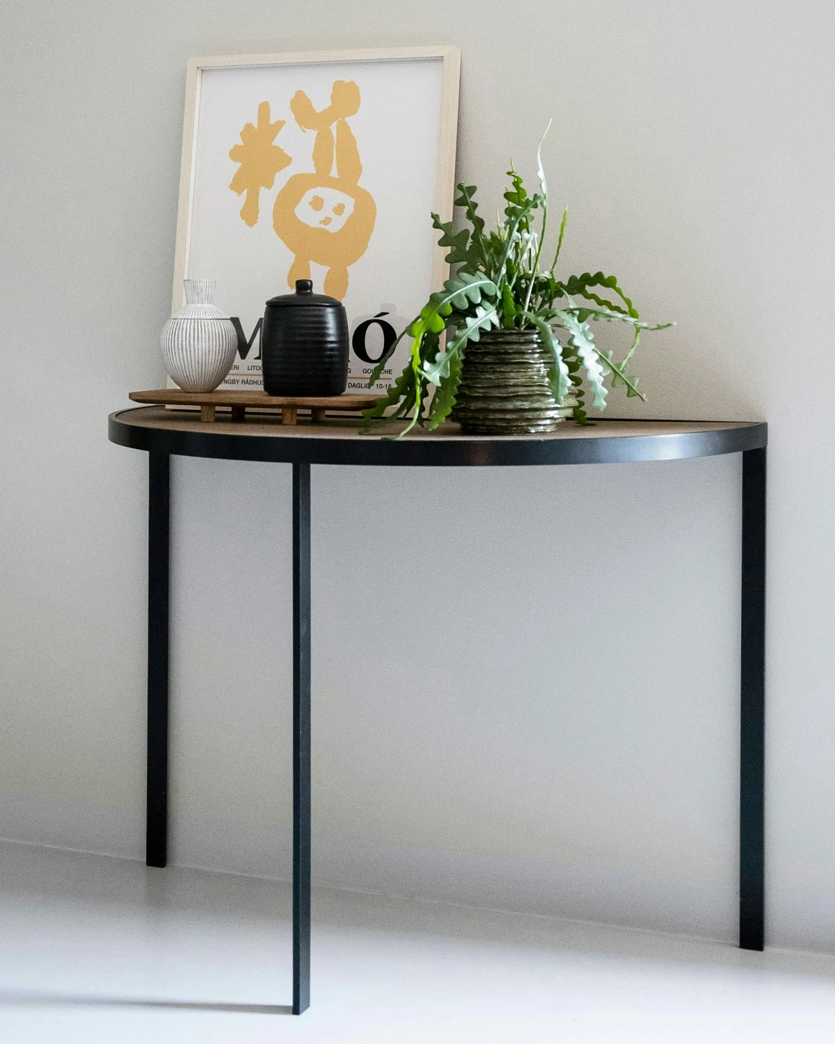 Square Konsolentisch 93xx46x70 Cm, Schwarz/Burned Walnut 3 Square Konsolentisch 93xx46x70 Cm, Schwarz/Burned Walnut – Bild 3