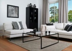 Square Kaffeetisch, 102x102 Cm, Schwarz/Glass -Gubi || Hay || &Tradition Verkäufe englesson square 2000 tisch glas 40