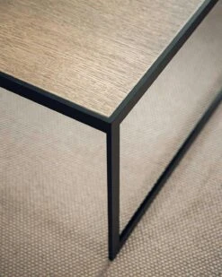 Square Kaffeetisch, 122x62 Cm, Schwarz/Burned Walnut -Gubi || Hay || &Tradition Verkäufe englesson square 2000 tisch glas 45