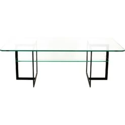 Square Kaffeetisch 140x80x45 Cm, Schwarz